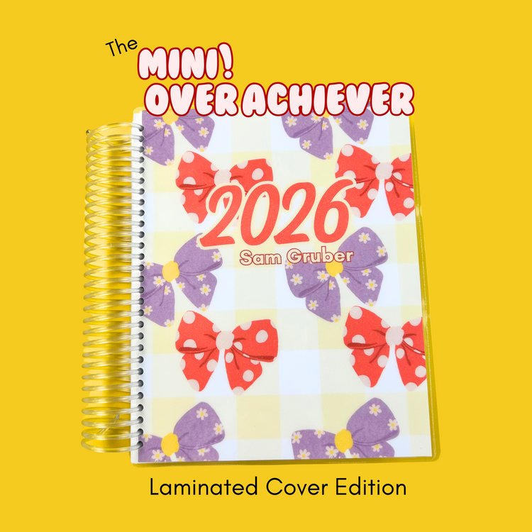 Mini Over Achiever Planner Laminated Cover