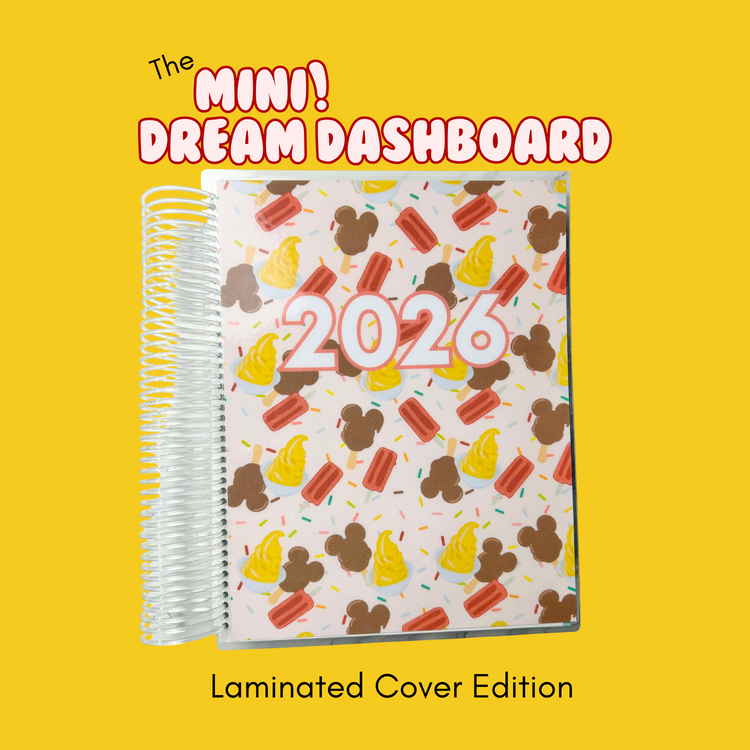Mini Dream Dashboard Planner for Travel Agents Laminated Cover