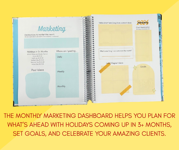 OG Planner for Travel Agents (Laminated Cover)