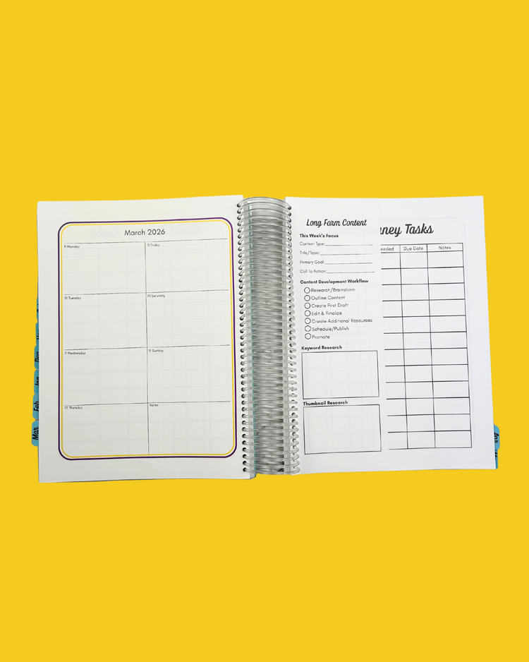 Mini Over Achiever Planner Laminated Cover