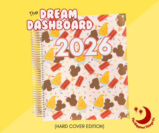 Dream Dashboard Planner for Travel Agents Hard Cover