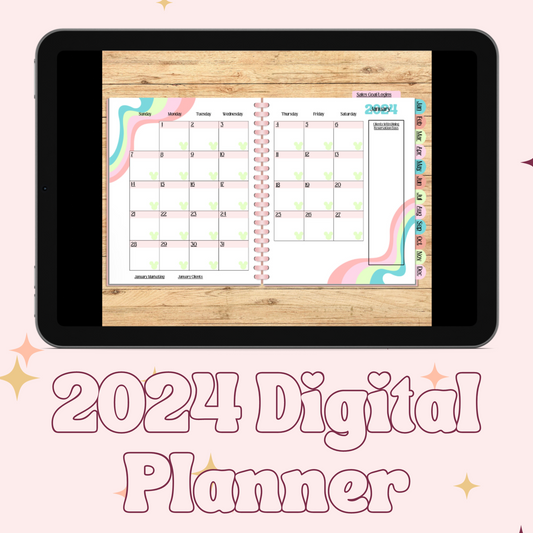 2024 DIGITAL Planner For Magical Travel Agents